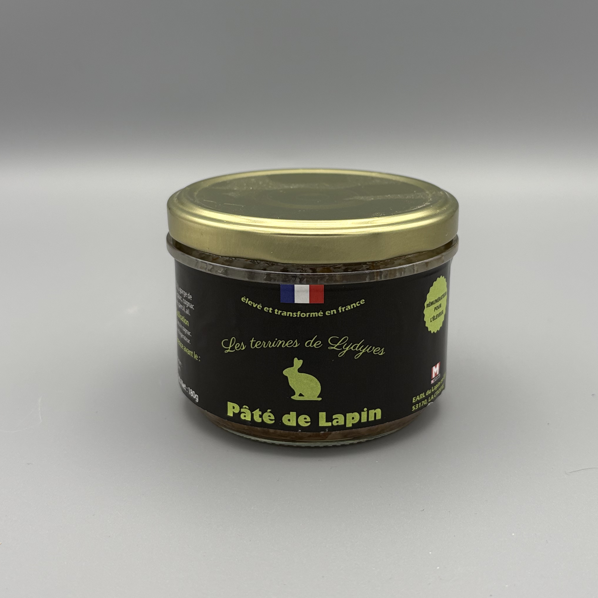 Pâté de Lapin Artisanal - 180gr