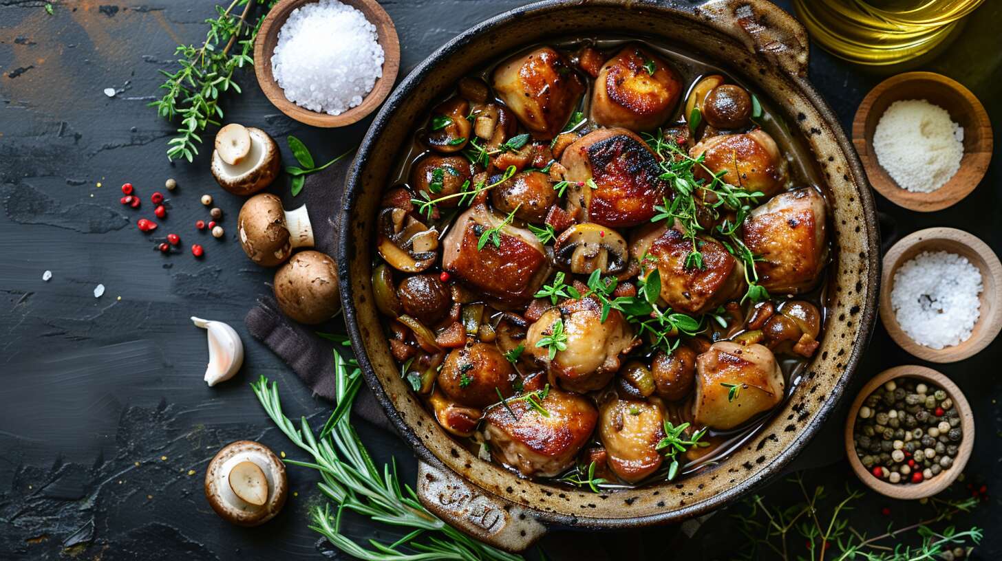 Lapin aux champignons